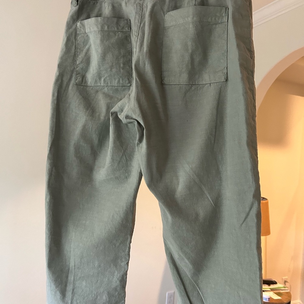 Frank & Eileen Green Cropped Pants